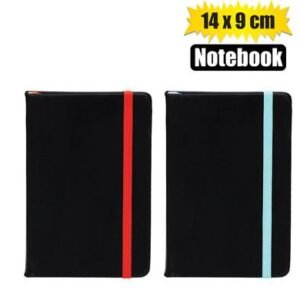 Novelty notebook w/color elastic band a6
