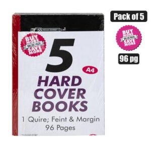 Book hard-cover a4 96-page 1-quire 5pk