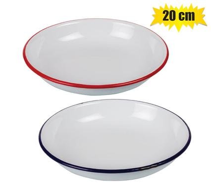 Plate enamel 20cm pasta