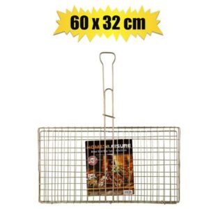 Braai mtl rectangular 60x32cm h&l