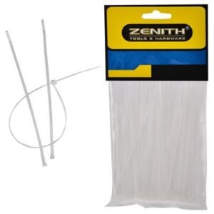 Cable-ties 2.5x100mm white 50's zenith
