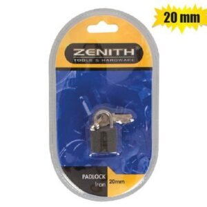 Padlock zenith iron 20mm carded