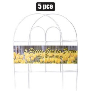 Garden-fence wire/pl-coated 5pce 45x38cm