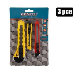 Knife 18+9mm snapoff-blade 3pce blister