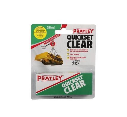 Pratley quickset glue clear 36ml-pack