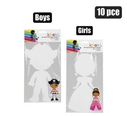 Art+craft shapes boy/girl 10pc