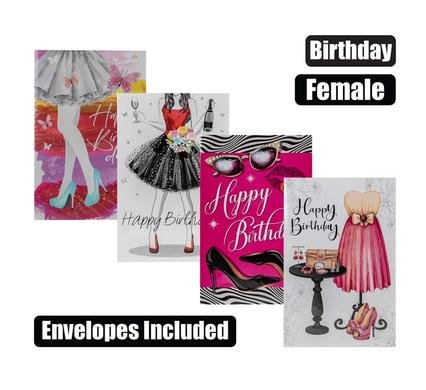 Card & envelope birthday - female (1)