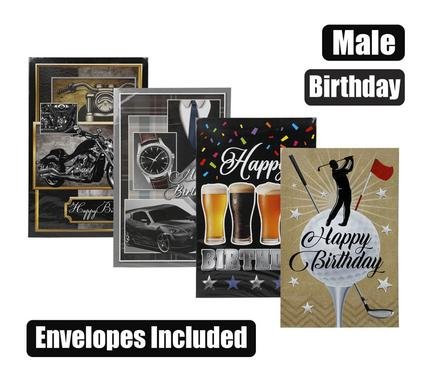 Card & envelope birthday - male