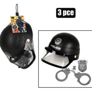 Boys playset combat police helmet & cuff