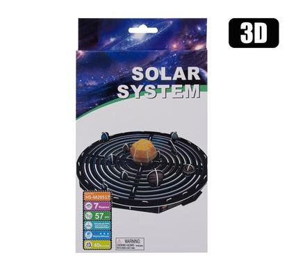 Puzzle 3d board solar system