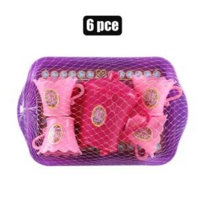 Play-set tea-set in basket 21.55x14cm