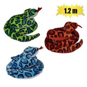 Plush snake asstd 1.8m