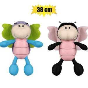 Plush bright bee w/foambeads 38cm