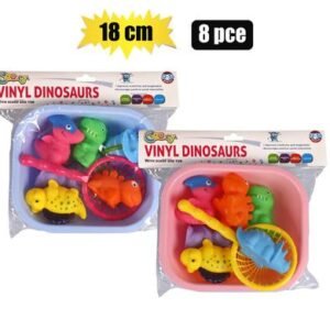 Baby bath tub w/scoop vinyl set 8pc 18cm