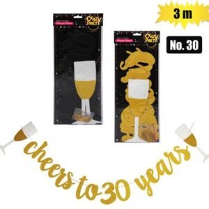 Party banner milestone 3m no-30