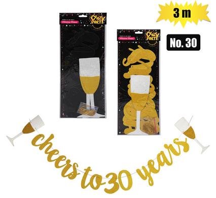 Party banner milestone 3m no-30