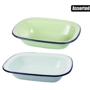 Pie dish enamel 20cm oblong