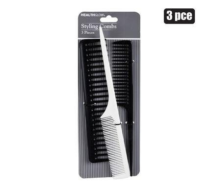 Hair comb plastic 3pc styling