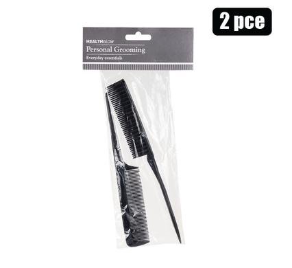 Hair comb plastic 2pc tail(abs)+3-row