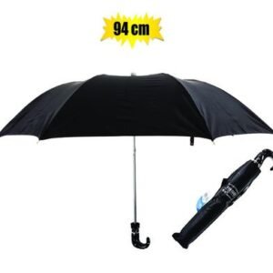 Umbrella gents foldup blk 94cm dia
