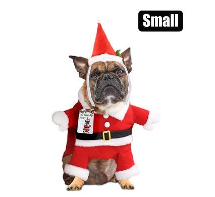 Xmas pet dog dress up santa small