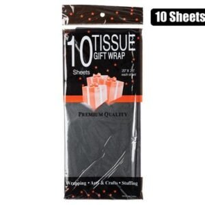 Paper tissue 50x66cm 10xshts black