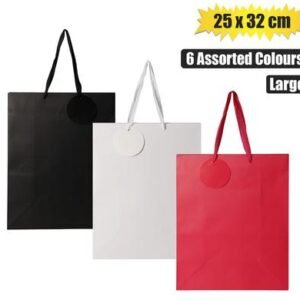 Gift-bag solid color lrg 25x32cm