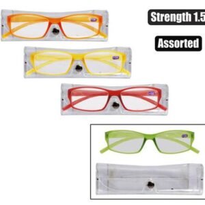 Reading glass 1 style asst col stren:1.5