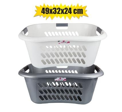 Laundry basket plastic 49x24x32cm
