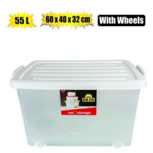Storage box glider 55l 60x40x32cm wheels