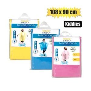 Raincoat poncho kids 90x75cm vinyl astd