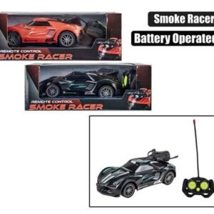 Battery operated rc car w/spray, 18cm