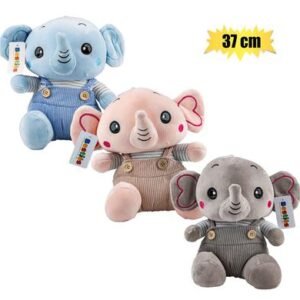 Plush wild elephant w/suspende37cm