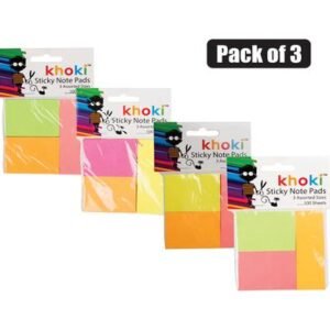 Note-pad self-stick file markers 3pk