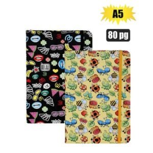 Novelty notebook asstd a5