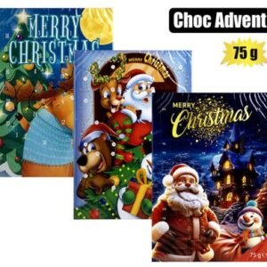 Xmas confec choc advent calendar 75g(th)
