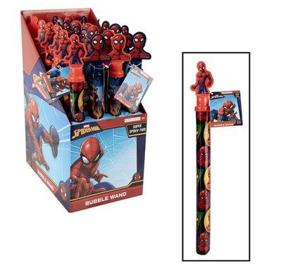 Bubble spider man wand licenced asstd