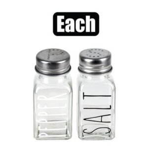 Condiment shaker salt or pepper design