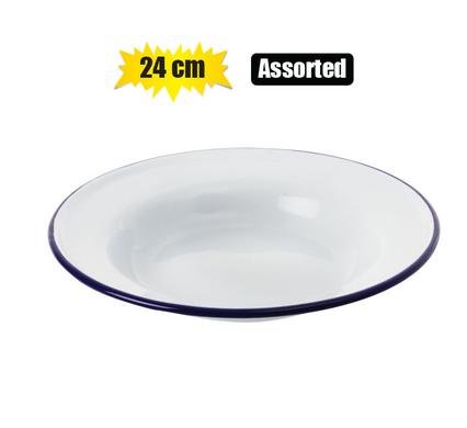 Plate enamel 24cm soup