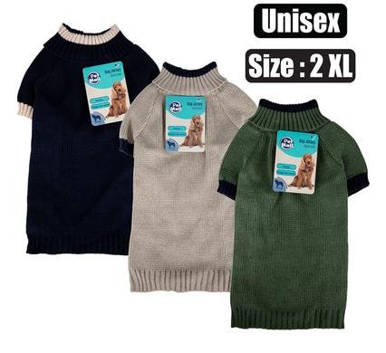 Pet dog shirt acrylic knit unisex 2xl