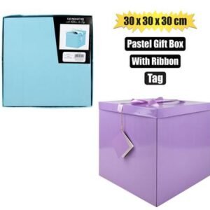 Giftbox flat pack 30x30x30cm pastel