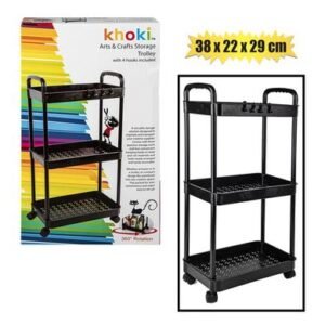 Art&craft trolley on wheels 68x35x22cm