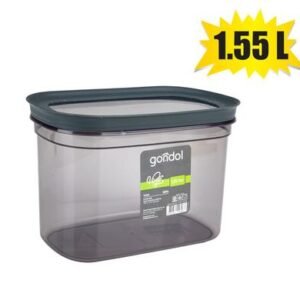 Cannister vinto oval 1.55l smoke color