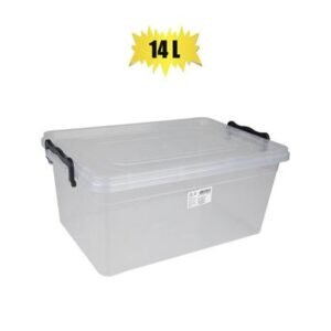 Storage box maxi clear 14l 42x28x18cm