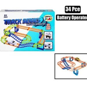 Battery operated diy trackset 34pc