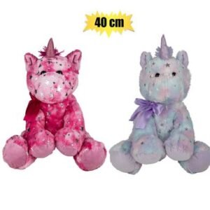 Plush unicorn pastel purple 40cm