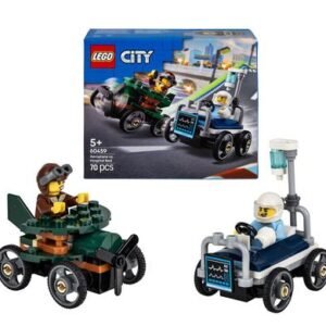 Lego 60459 airplane vs hospital bed race