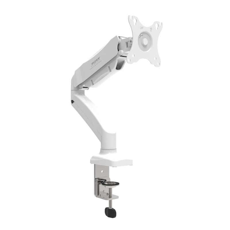 PORT Monitor Arm VESA Single Screen - White - Image 2