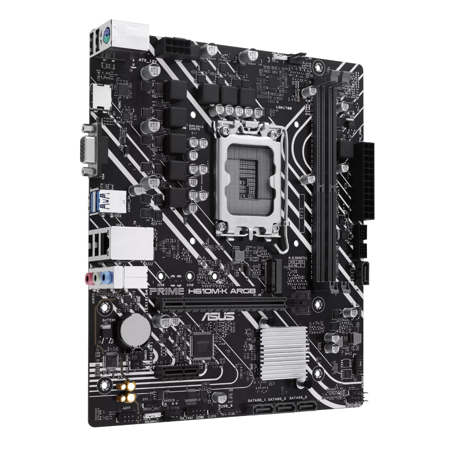 Asus PRIME H610M-K ARGB Intel LGA1700 M-ATX Motherboard - Image 3