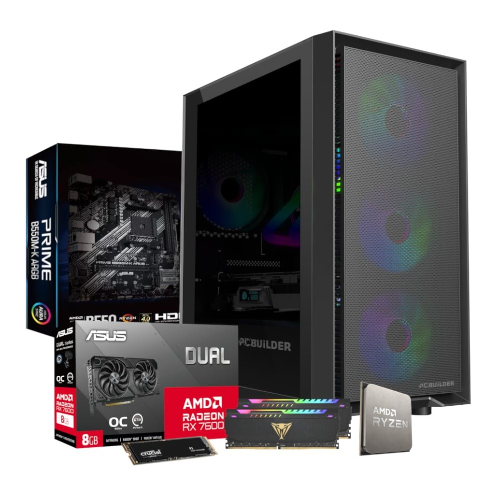 PCBuilder Ryzen 5 5600X PATHFINDER Windows 11 Gaming PC - Image 2